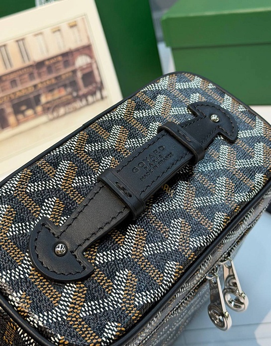 Кожаная сумка Goyard Muse Mini Vanity ​premium 16,5x10,5x8 см