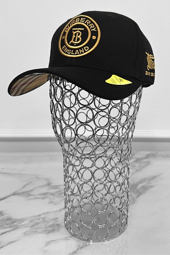 Бейсболка чёрного цвета Burberry logo-embroidered   