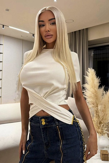 Женская базовая футболка Schiaparelli premium - White   