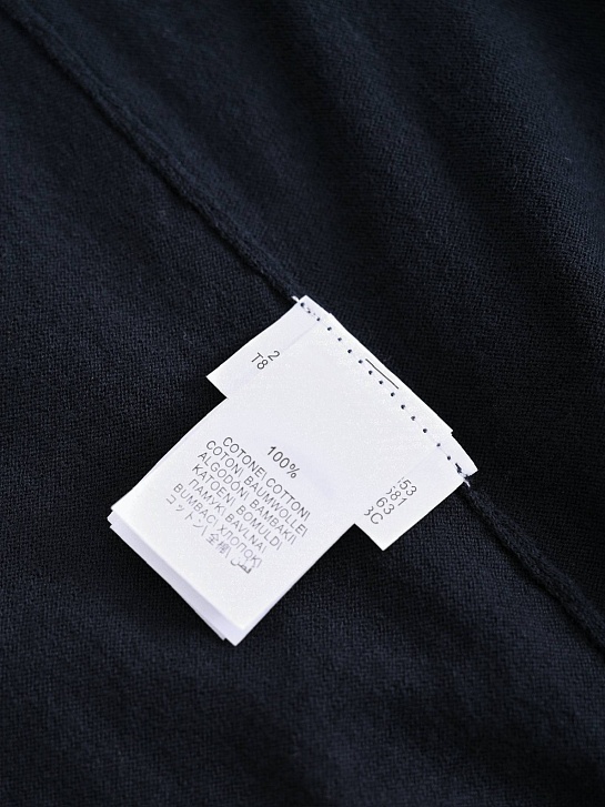 Мужское тёмно-синее поло Brunello Cucinelli premium