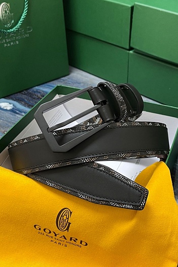 Кожаный ремень Goyard Honore Goyardine premium   