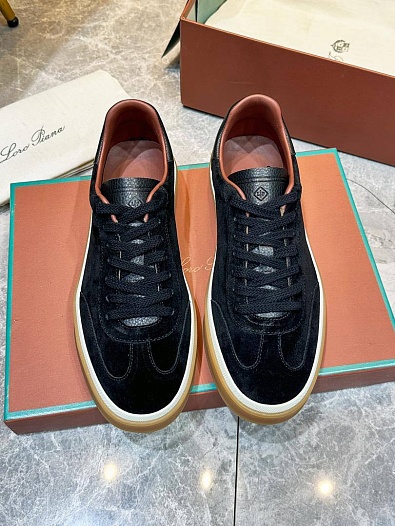 Мужские замшевые кроссовки Loro Piana Tennis Walk   