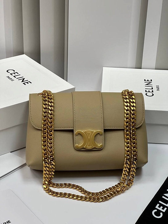 Женская сумка Celine Victorire Medium Premium 21x12x7 см - Brown