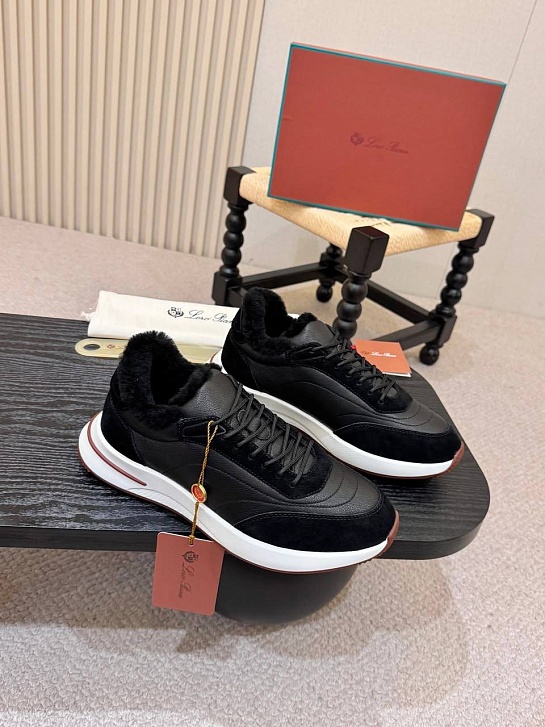 Кроссовки с мехом Loro Piana Week End Walk Evo premium