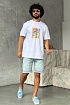 Белая оверсайз футболка Givenchy 4G Sun Print