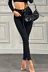 Женские джинсы Yves Saint Laurent чёрного цвета