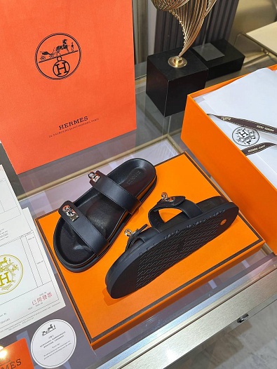 Женские шлёпанцы Hermes Chypre premium   