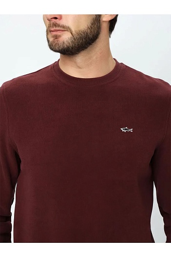 Мужской бордовый свитшот Paul & Shark   