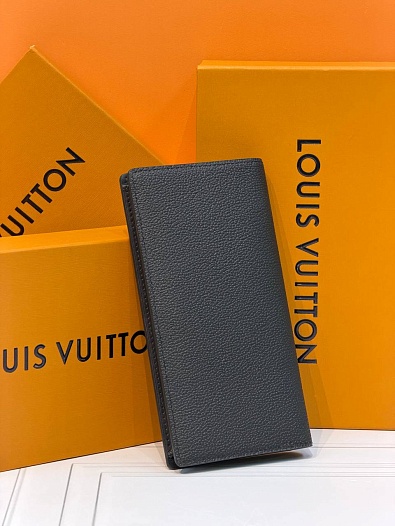 Кожаный бумажник Louis Vuitton Brazza premium 10x19x2 см   