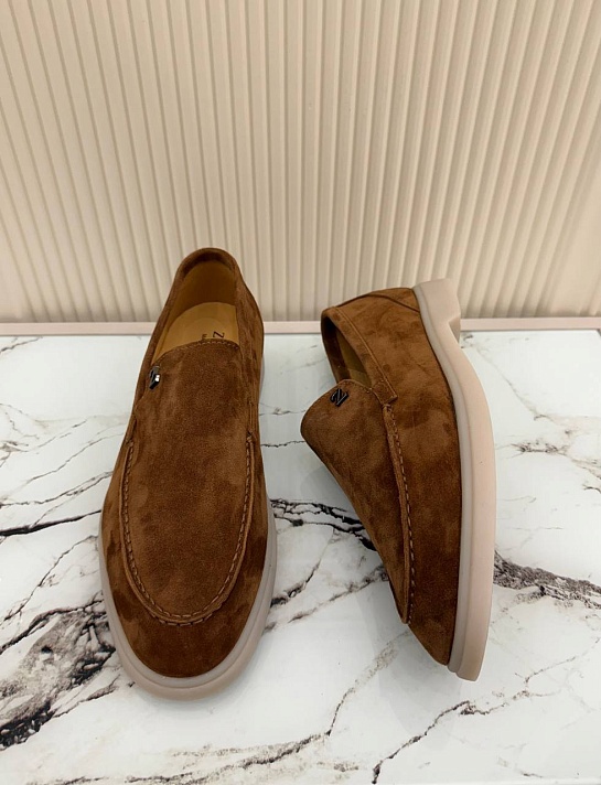 Мужские замшевые лоферы Ermenegildo Zegna