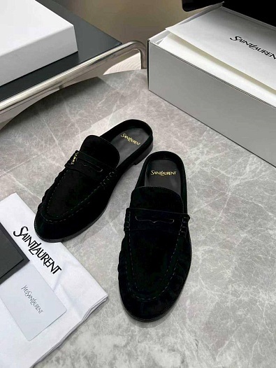 Женские замшевые мюли Yves Saint Laurent premium   