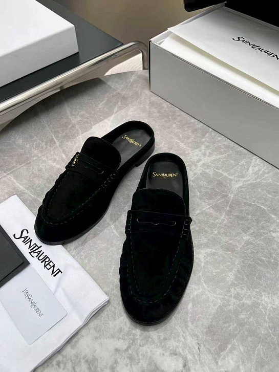 Женские замшевые мюли Yves Saint Laurent premium