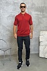Мужское поло Stefano Ricci Eagle zip-neck - Red