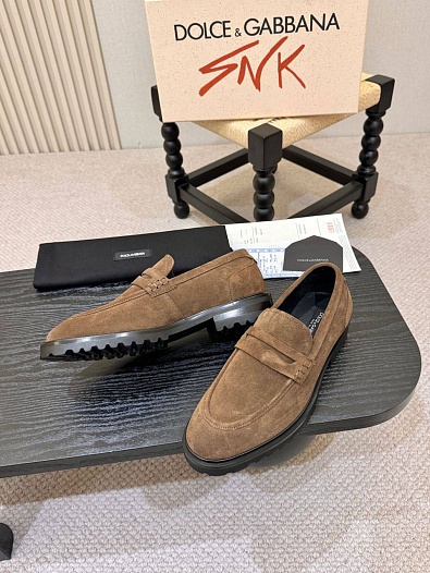 Мужские замшевые лоферы Dolce & Gabbana   