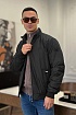Мужская чёрная куртка Hugo Boss logo-patch
