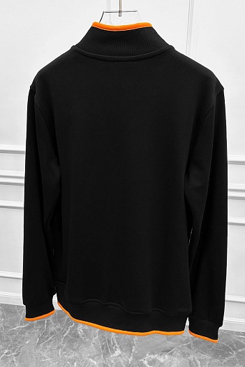 Чёрная кофта на молнии Hermes   