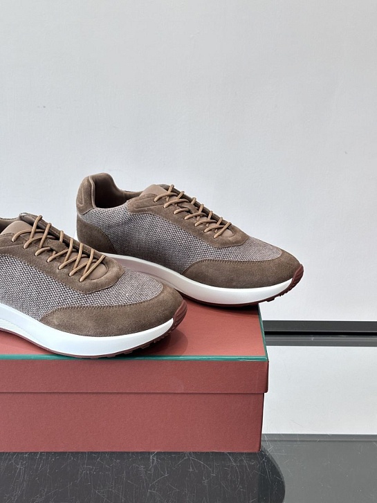 Мужские кроссовки Loro Piana Week End Walk - Brown