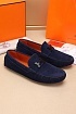 Мужские замшевые мокасины Hermes