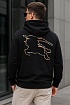 Чёрное худи Burberry Ekd Inlay 'Marks'