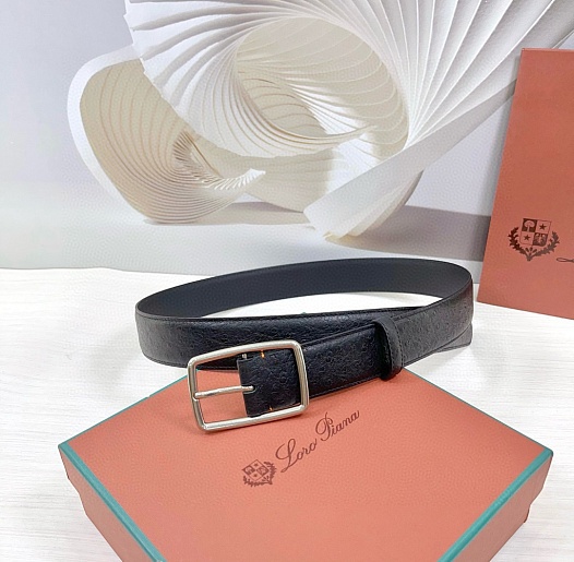 Кожаный ремень Loro Piana Premium (ширина 3.5 см)   