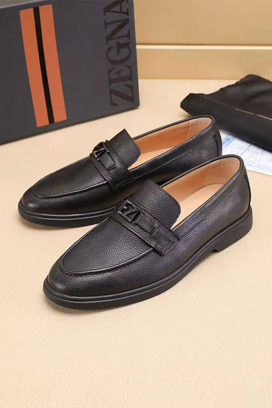Мужские кожаные лоферы Ermenegildo Zegna