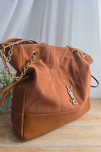 Замшевая сумка Yves Saint Laurent 38x34 см   