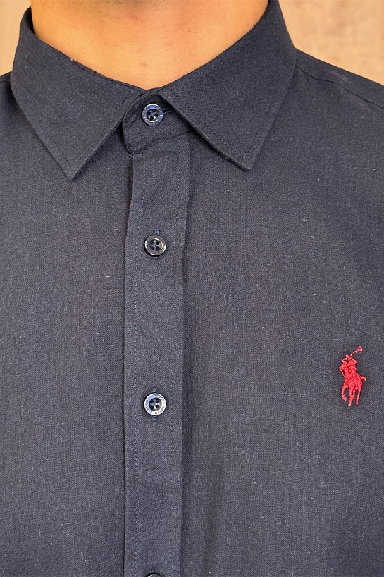 Мужская рубашка Роlо Ralрh Lаurеn тёмно-синего цвета