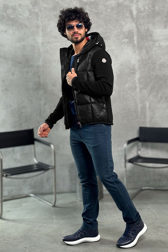 Куртка с вязаными рукавами Moncler