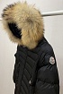 Женская брендовая парка Moncler чёрного цвета