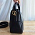 Женская чёрная кожаная сумка Yves Saint Laurent 29x18 см