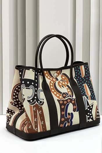 Женская сумка Hermes Garden Party Premium 36x26x17 см   