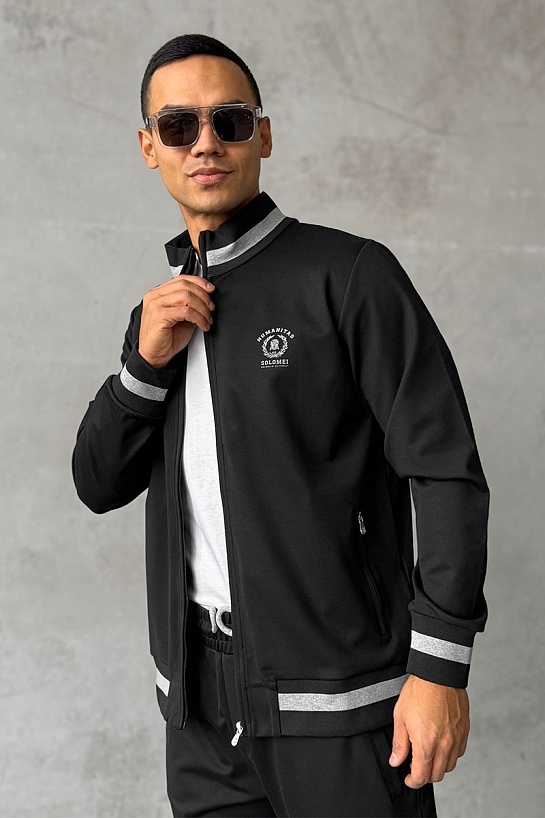 Кофта на молнии Brunello Cucinelli чёрного цвета