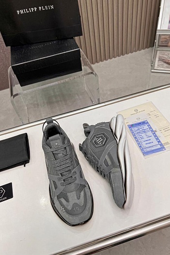 Мужские кроссовки Philipp Plein Hurricane - Grey   