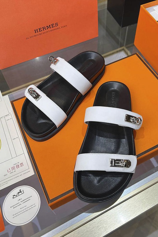 Женские шлёпанцы Hermes Chypre premium