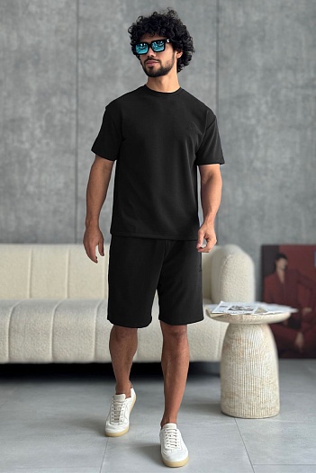 Мужской чёрный костюм Loro Piana   