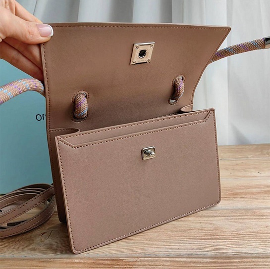 Женская кожаная сумка Off-White 1.4 Jitney 21.5x15 см (4 расцветки)