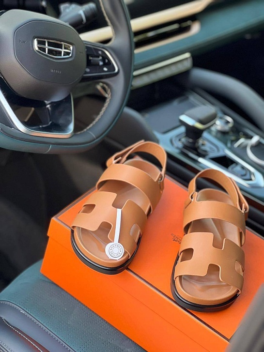 Женские сандалии Hermes Chypre - Brown