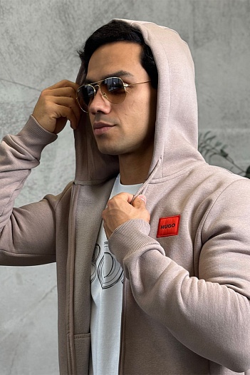 Утеплённая кофта на флисе Hugo Boss   