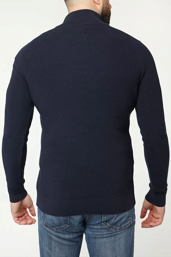 Мужской тёмно-синий джемпер Paul & Shark zip-up