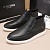 Кожаные лоферы с мехом Hugo Boss high-top - Black