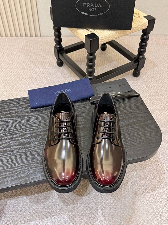 Лакированные ботинки Prada premium - Brown