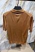 Мужское поло Stefano Ricci zip neck - Brown