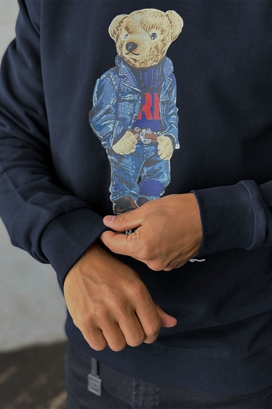 Тёмно-синий свитшот Роlо Ralрh Lаurеn "Bear"