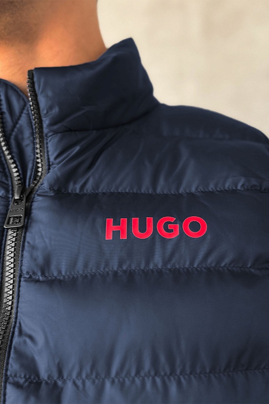 Мужской тёмно-синий жилет Hugo Boss