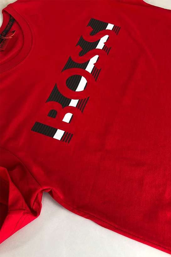 Мужская красная футболка Hugo Boss