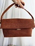 Замшевая сумка Jacquemus The Rond Carre 26x16 см