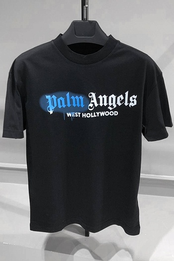 Оверсайз футболка Palm Angels West Hollywood - Black   
