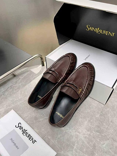 Женские кожаные лоферы Yves Saint Laurent premium    