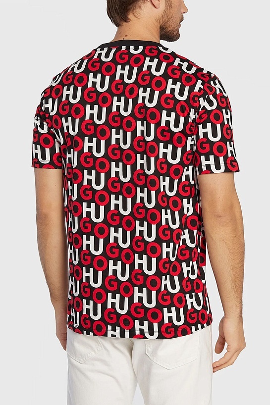 Мужская футболка Hugo Boss Donogram all-over logo