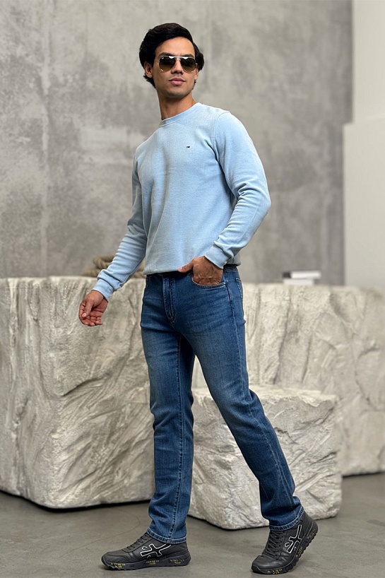 Мужские синие джинсы Zegna Premium